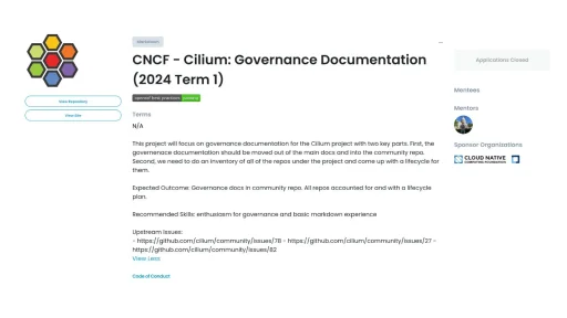 What Good Governance Looks Like (My Experience as an LFX Mentee for Cilium)
